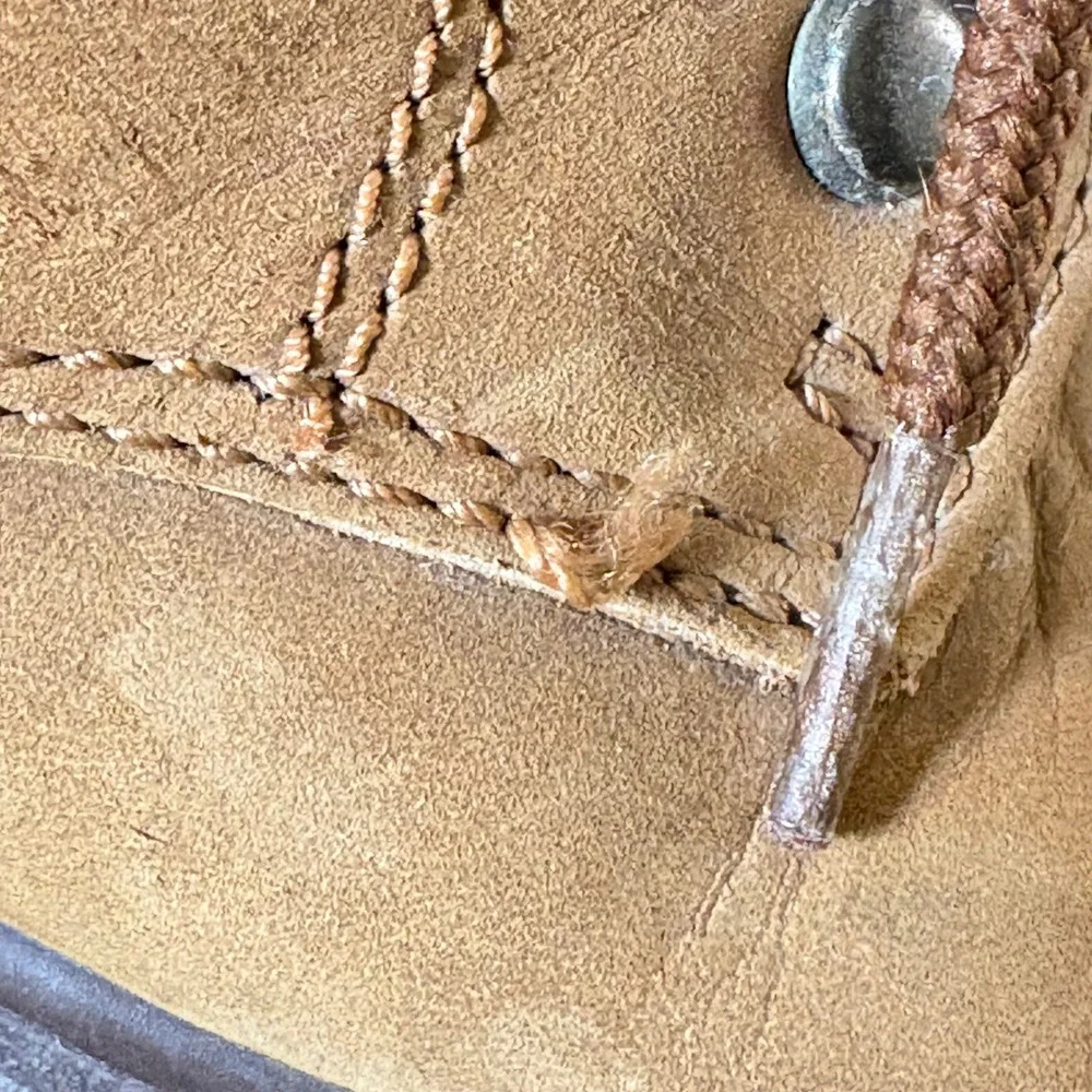 Timberland Euro Hiker Mens 7.5 M Wheat Nubuck Leather Boots 69386 Tan Brown